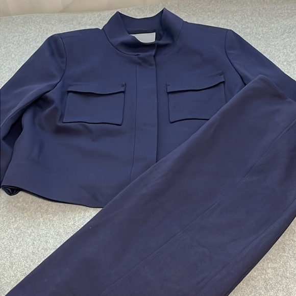 Classiques Entier Blazer Skirt Set Medium Ponte Knit Career Office - Picture 10 of 10